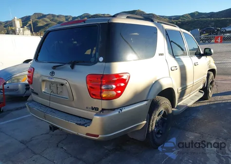 2001 Toyota Sequoia Sr5 V8 from USA, damaged, VIN 5TDZT34A21S009719